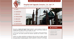 Desktop Screenshot of hospitaldelsagradocorazon.com